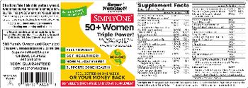 SuperNutrition SimplyOne 50+ Women Iron Free - supplement