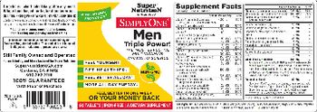 SuperNutrition SimplyOne Men Iron Free - supplement