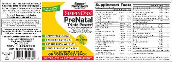 SuperNutrition SimplyOne PreNatal - supplement