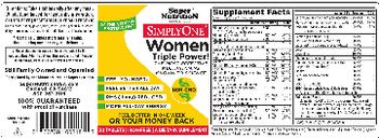 SuperNutrition SimplyOne Women Iron-Free - supplement