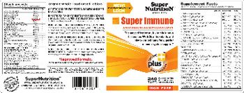 SuperNutrition Super Immune Iron-Free - supplement