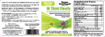 SuperNutrition Think Clearly - supplement
