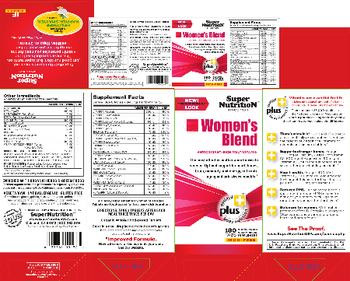 SuperNutrition Women's Blend Iron-Free - multivitamin multimineral supplement