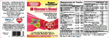 SuperNutrition Women's Blend Iron-Free - supplement