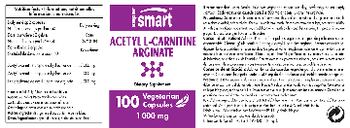 SuperSmart Acetyl L-Carnitine Arginate 1000 mg - supplement
