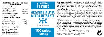 SuperSmart Arginine Alpha Ketoglutarate 1000 mg - supplement