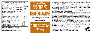 SuperSmart Benfotiamine 80 mg - supplement