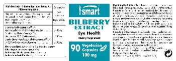 SuperSmart Bilberry Extract 100 mg - supplement