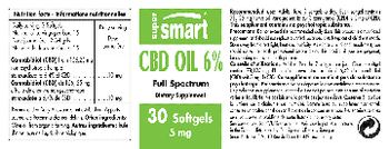 SuperSmart CBD Oil 6% 5 mg - supplement