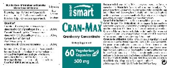 SuperSmart Cran-Max 500 mg - supplement