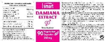 SuperSmart Damiana Extract 250 mg - supplement