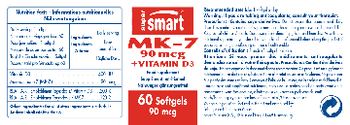 SuperSmart MK-7 90 mcg +Vitamin D3 - food supplement