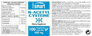 SuperSmart N-Acetyl Cysteine 600 mg - supplement