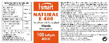 SuperSmart Natural E 400 400 IU - supplement