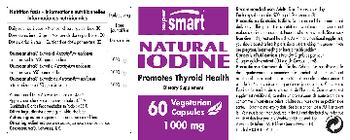 SuperSmart Natural Iodine 1000 mg - supplement