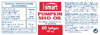 SuperSmart Pumpkin Seed Oil 500 mg - food supplement