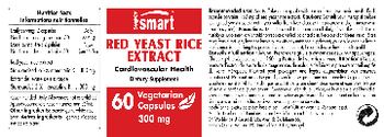 SuperSmart Red Yeast Rice Extract 300 mg - supplement