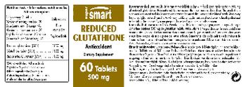 SuperSmart Reduced Glutathione 500 mg - supplement