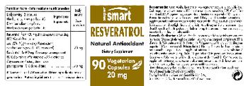 SuperSmart Resveratrol 20 mg - supplement