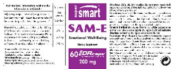 SuperSmart SAM-e 200 mg - supplement