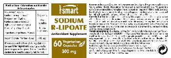 SuperSmart Sodium R-Lipoate 300 mg - antioxidant supplement