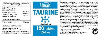 SuperSmart Taurine 1000 mg - supplement