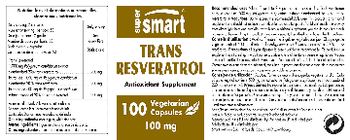 SuperSmart Trans Resveratrol 100 mg - antioxidant supplement