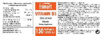 SuperSmart Vitamin D3 1000 IU - supplement