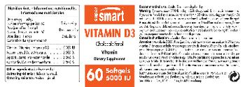 SuperSmart Vitamin D3 5000 IU - supplement