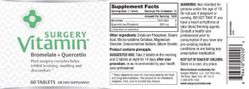 Surgery Vitamin Bromelain + Quercetin - supplement