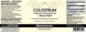 SurThrival Colostrum - supplement