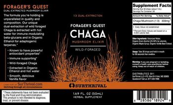 SurThrival Forager's Quest Chaga - herbal supplement