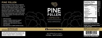 SurThrival Pine Pollen Capsules - herbal supplement