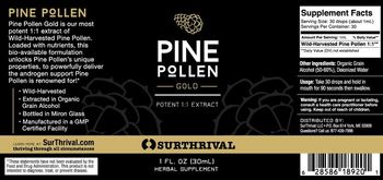 SurThrival Pine Pollen Gold - herbal supplement