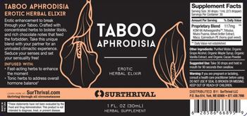 SurThrival Taboo Aphrodisia - herbal supplement