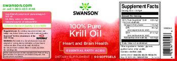 Swanson 100% Pure Krill Oil - supplement
