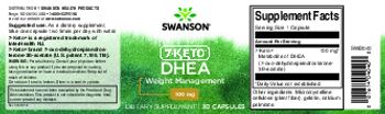 Swanson 7-Keto DHEA 100 mg - supplement