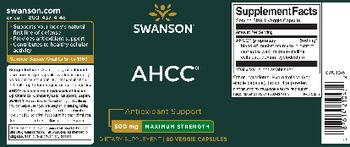 Swanson AHCC 500 mg Maximum Strength - supplement