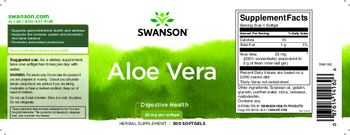 Swanson Aloe Vera 25 mg - herbal supplement