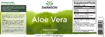 Swanson Aloe Vera 25 mg - herbal supplement