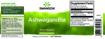 Swanson Ashwagandha 450 mg - herbal supplement