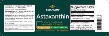 Swanson Astaxanthin 12 mg Maximum Strength - supplement