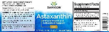 Swanson Astaxanthin 8 mg - supplement