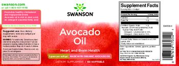 Swanson Avocado Oil 1 gram - supplement