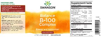Swanson Balance B-100 Complex High-Potency - vitamin supplement