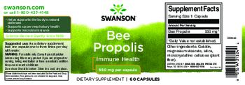 Swanson Bee Propolis 550 mg - supplement