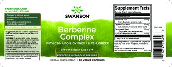 Swanson Berberine Complex - herbal supplement