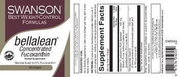 Swanson Best Weight-Control Formulas bellalean Concentrated Fucoxanthin - herbal supplement