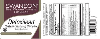 Swanson Best Weight-Control Formulas Detoxilean System Cleansing Complex - supplement