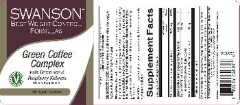 Swanson Best Weight-Control Formulas Green Coffee Complex with Green Tea & Raspberry Ketones - supplement